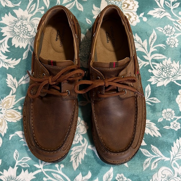 Clarks Leather Boat Shoes - Picture 8 of 14